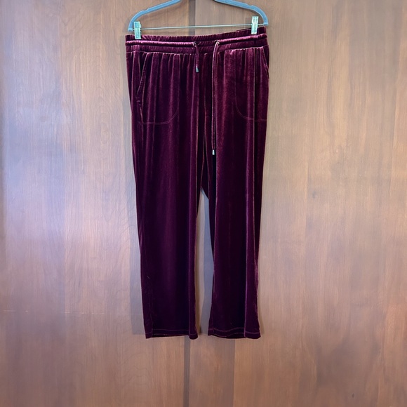 torrid Pants - Torrid burgundy velour pants
